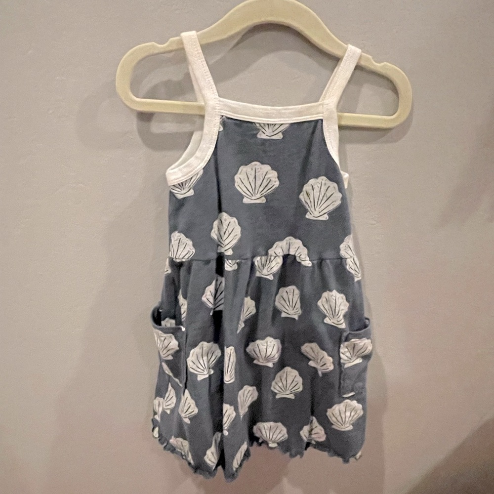 Blue seashell dress